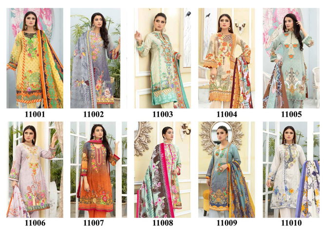 Iris 11 Latest Fancy Designer Casual Wear Cotton Karachi Dress Materials Collection
